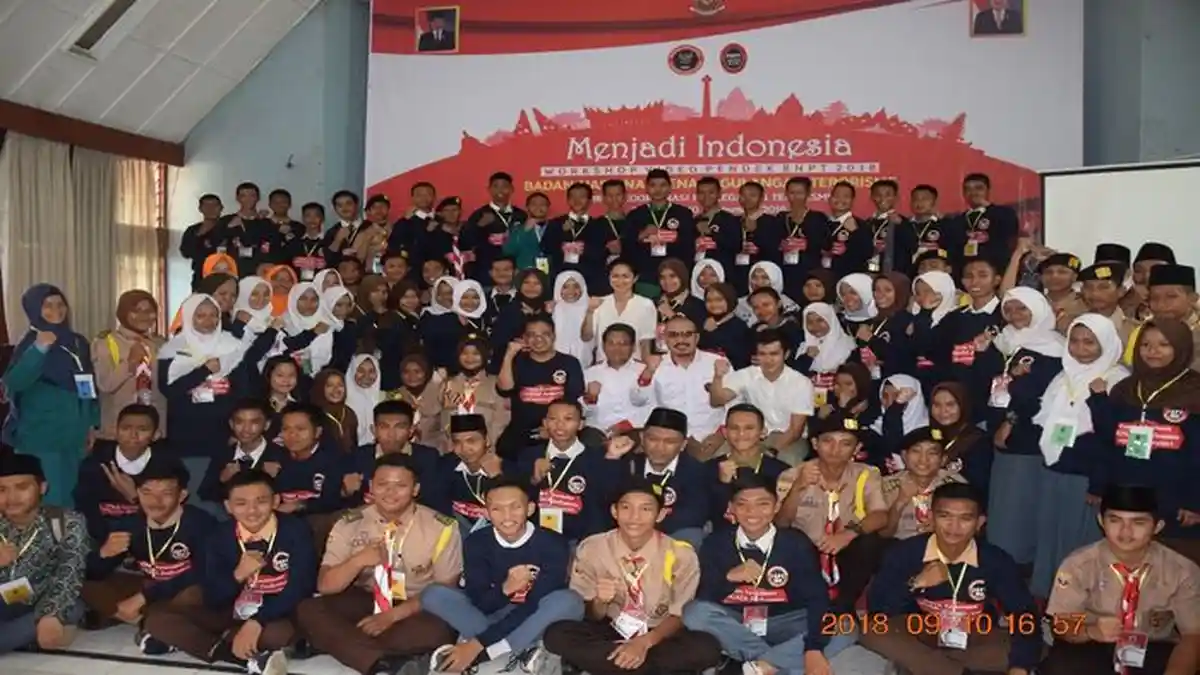 BNPT Gelar Workshop Pembuatan Video Pendek dan Penyuluhan Anti Terorimse di SMK PP N Sembawa