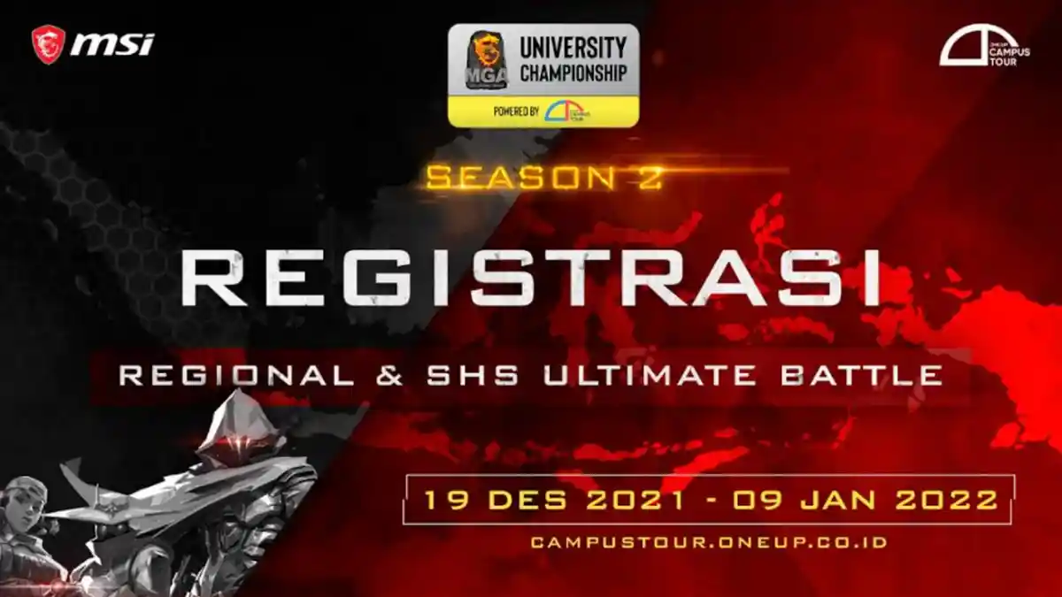 One Up Organizer dan MSI Gelar MGA University Championship 2 dan Senior High School Ultimate Battle