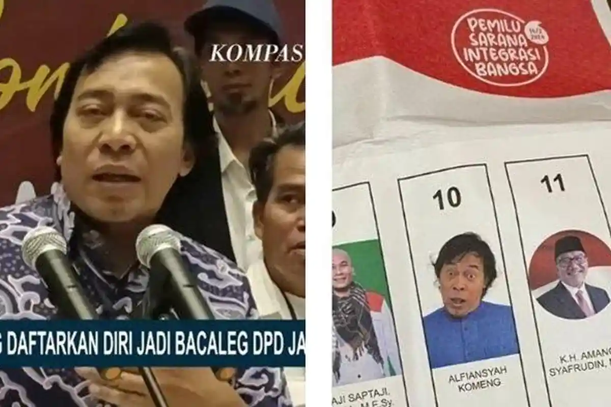Alasan Komeng Kirim Foto Nyeleneh untuk Surat Suara DPD, Sempat Disarankan KPU Pakai Baju Daerah
