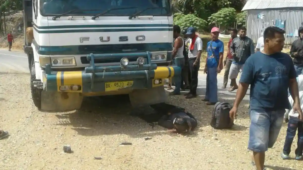 Sopir Truk Pengangkut Tepung Tewaskan Brigadir Polisi dan Keluarga Masih Kabur