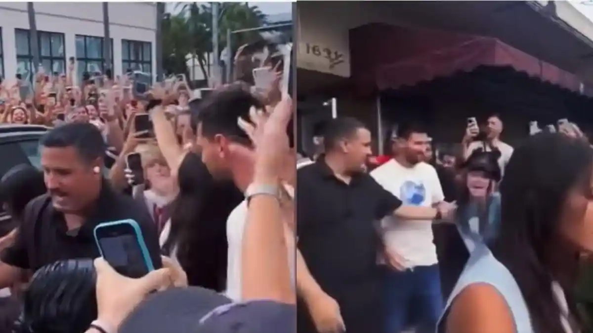 CUMA Berkunjung ke Toko, Lionel Messi Diserbu Fans, Buat Jalanan Macet di Amerika