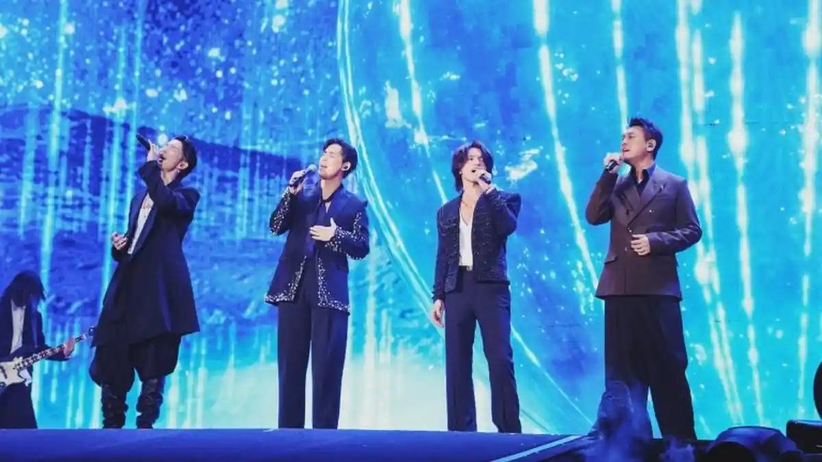 Momen Boyband Taiwan F4 Reuni di Atas Panggung, Visual Jerry Yan Dkk Curi Perhatian, Tetap Menawan
