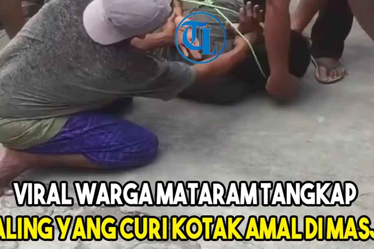 Viral Warga Mataram Tangkap Maling yang Curi Kotak Amal di Masjid
