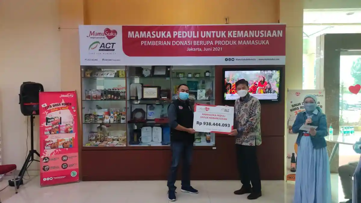 Mamasuka Serahkan Donasi ke ACT untuk Warga Terdampak Pandemi Covid-19