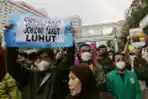 Demonstrasi di Kantor Menko Marves