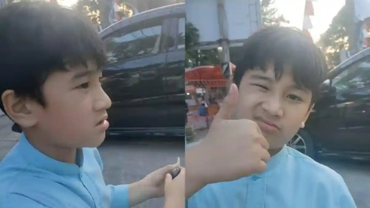 VIRAL Bocah SD di Padang Mirip Rafathar, Saat Disapa Langsung Kasih Kode Mata Berkedip