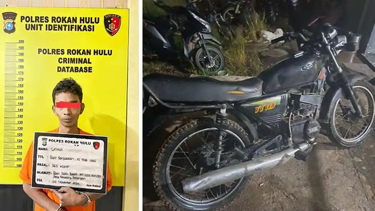 Resahkan Warga, Pelaku Curanmor di Rohul ini Diamankan Polisi