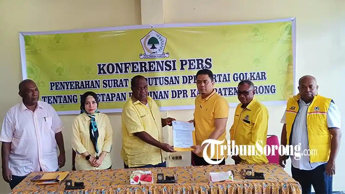 DPP Golkar Tetapkan Mawardi Nur sebagai Ketua DPRK Sorong