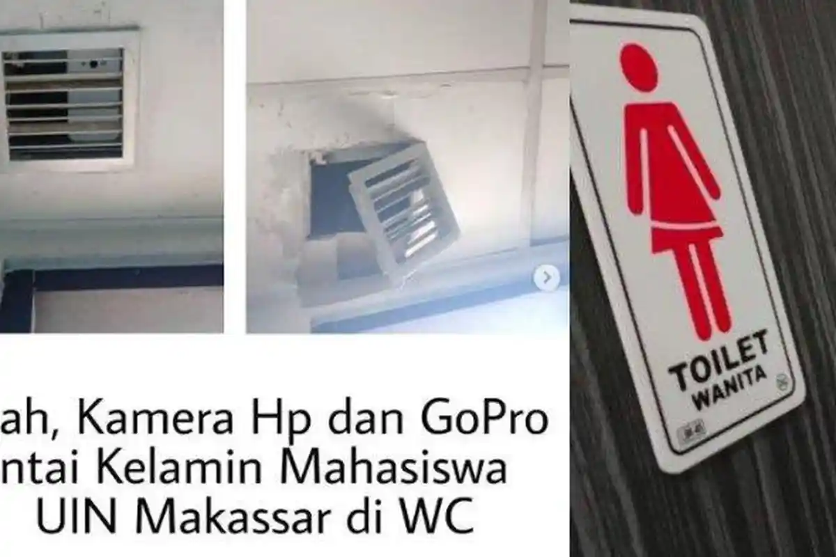 VIRAL! Temuan Kamera di Toilet Wanita Kampus UIN Alaudin, Motif Rekam Aktivitas Mahasiswi di Toilet