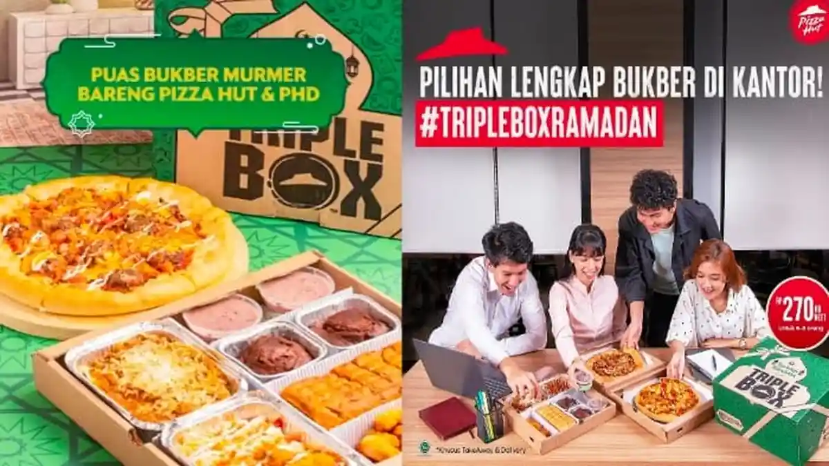Promo Pizza Hut Khusus BUKBER Hari Ini 17 April 2022: Triple Box Ramadhan, Nikmati Beramai-ramai