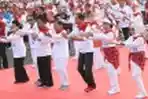 Presiden Joko Widodo Turut Senam Poco Poco 
