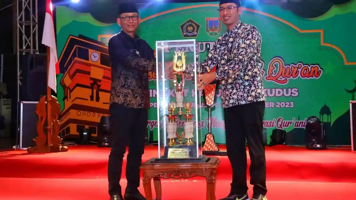 TOP! Kecamatan Dawe Empat Kali Berturut-turut Juara Umum MTQ Tingkat Kabupaten Kudus