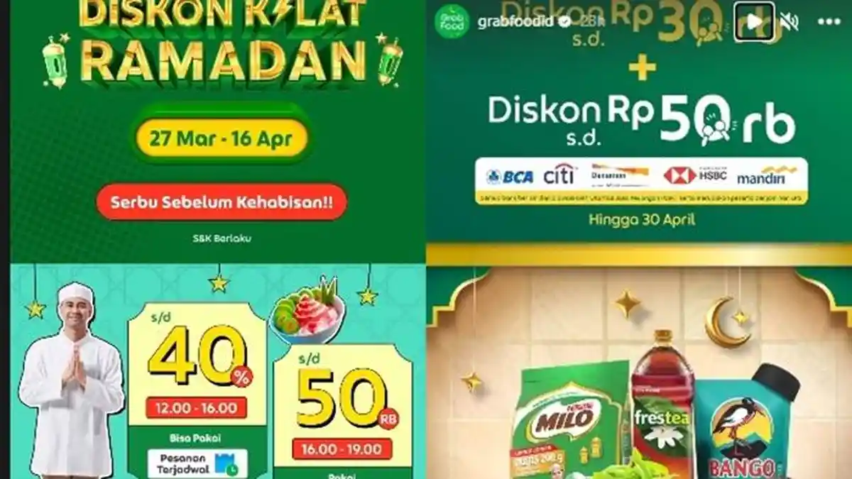 Promo Grab Terbaru 10 April 2023, GrabFood Diskon Kilat 50 Persen ...
