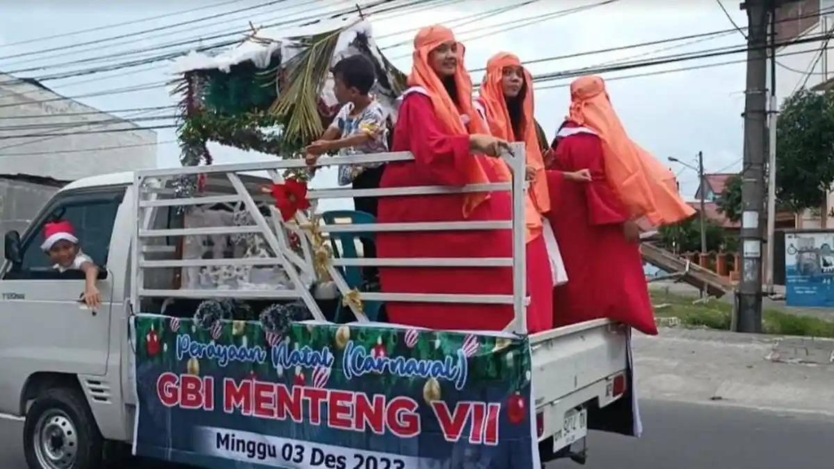 GBI Menteng VII Gelar Karnaval Keliling Kota Medan untuk Menyambut Bulan Natal