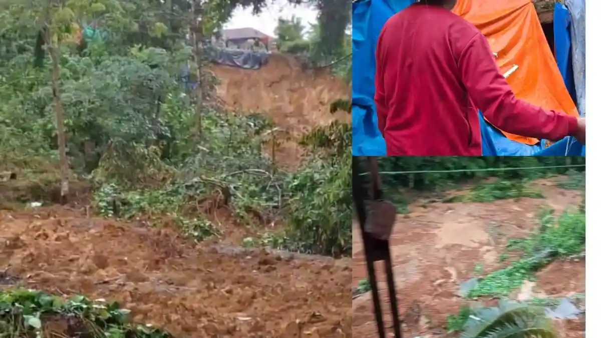 Longsor di Batangtoru Tapsel, 2 Rumah Warga Aek Pining Nyaris Ambruk