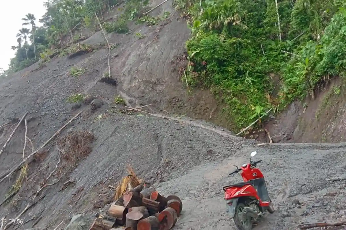 BREAKING NEWS: Longsor di Gunung Jagung Halmahera Timur Maluku Utara, Ancam Aktivitas Warga