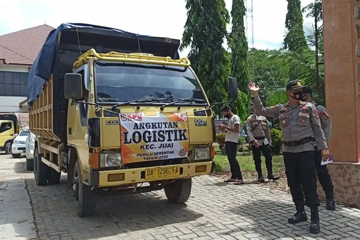 Distribusi Logistik Pilkada 2020 di Balangan, Kepolisian dan TNI Kawal hingga TPS 