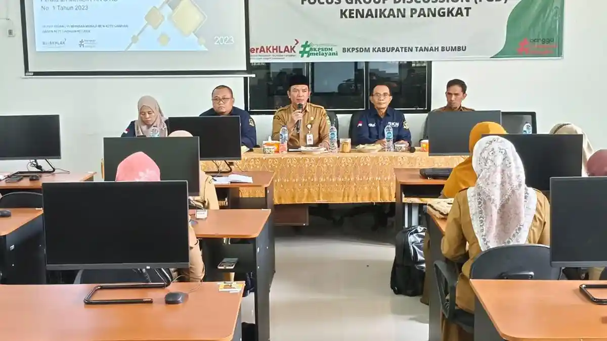 BKPSDM Tanbu Gelar FGD Kenaikan Pangkat - Banjarmasinpost.co.id