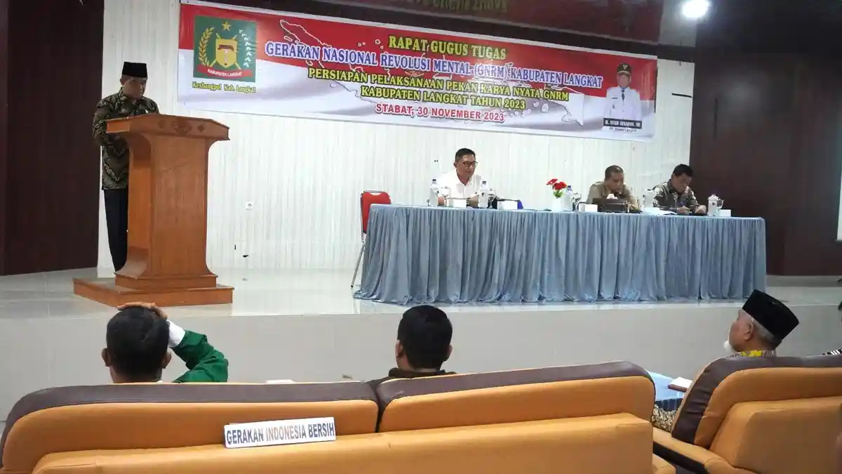 Tingkatkan Rasa Kebersamaan, Persaudaraan dan Gotong Royong, Pemkab Langkat Gelar Rapat GNRM