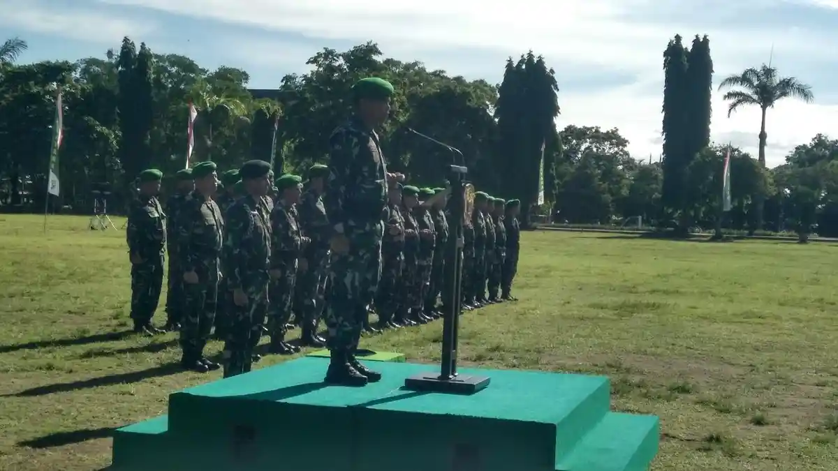 2 Minggu Jelang Pemilu, Kodam IX/Udayana Gelar Apel Kesiapan Pengamanan