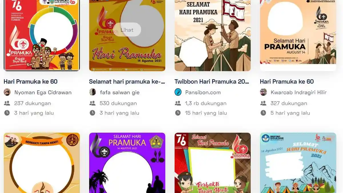 30 Link Twibbon Ucapan Selamat Hari Pramuka 14 Agustus 2021, Begini Cara Membuatnya
