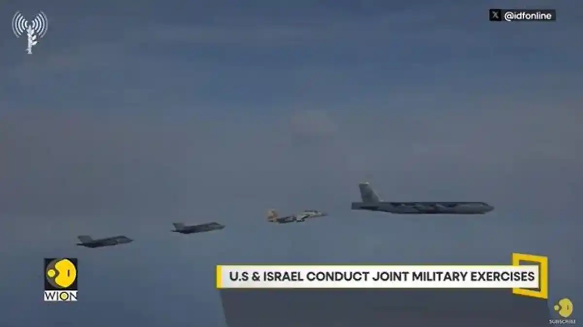 Pesawat B-52 AS dan Jet Tempur Israel Unjuk Kekuatan di Dekat Iran
