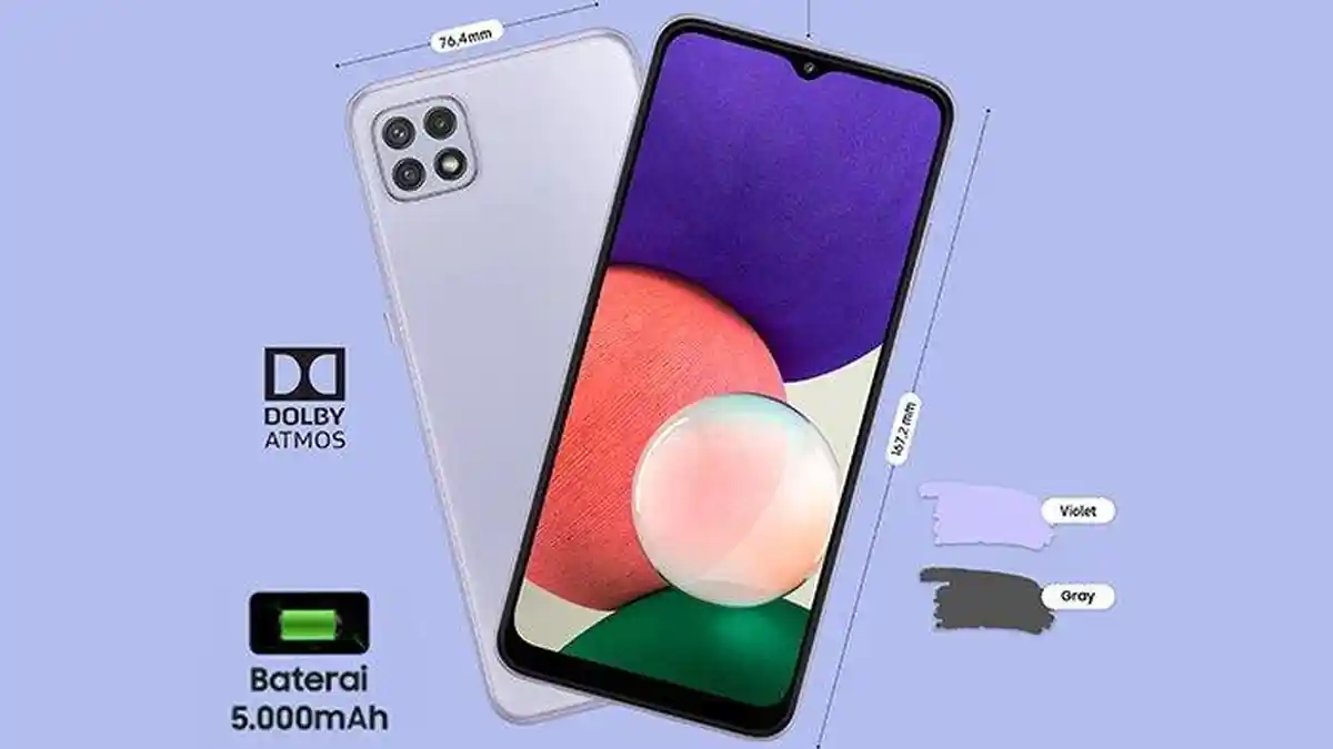 Spesifikasi dan Harga HP Samsung Galaxy A22 5G, Bisa Upgrade ke One UI 5 Android 13