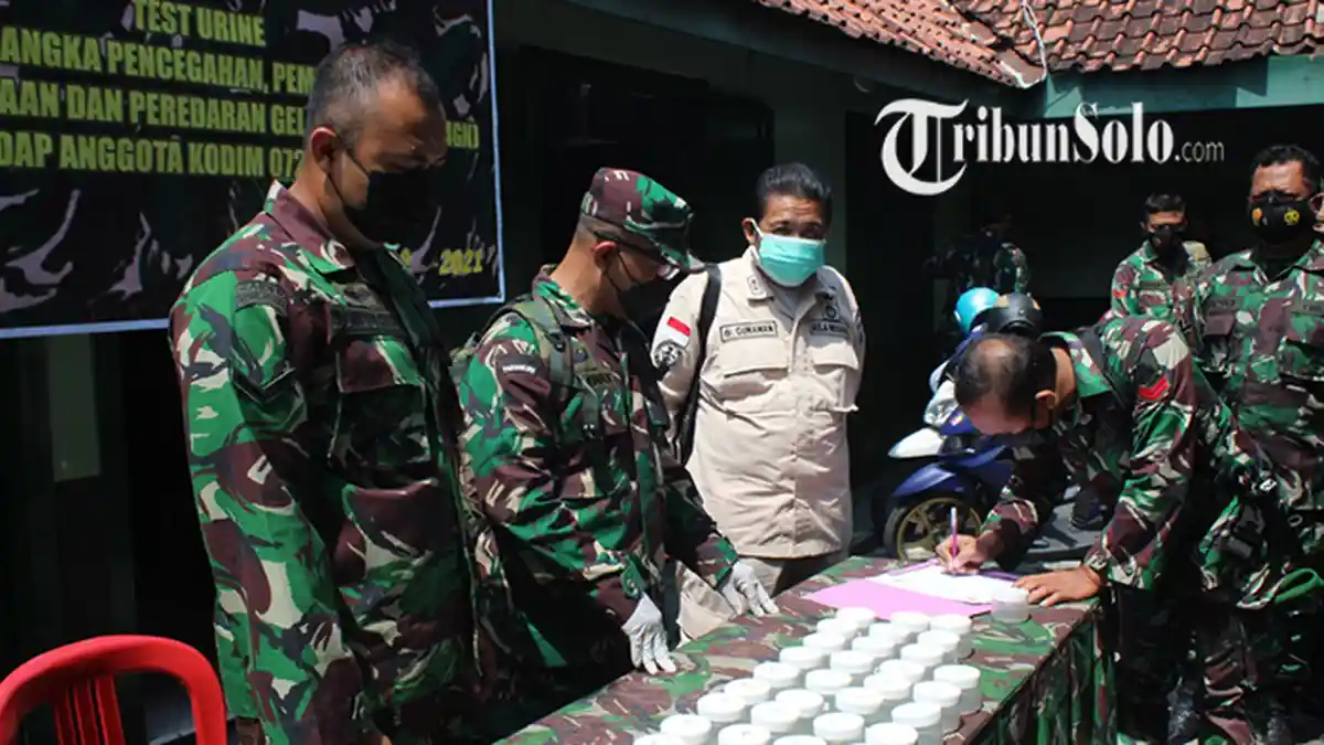 Mendadak, Puluhan Prajurit TNI di Kodim 0728/Wonogiri Jalani Tes Urine, Ada Apa?