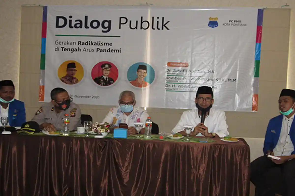 Tangkal Radikalisme Ditengah Arus Pandemi, PC PMII Kota Pontianak Gelar Dialog Publik