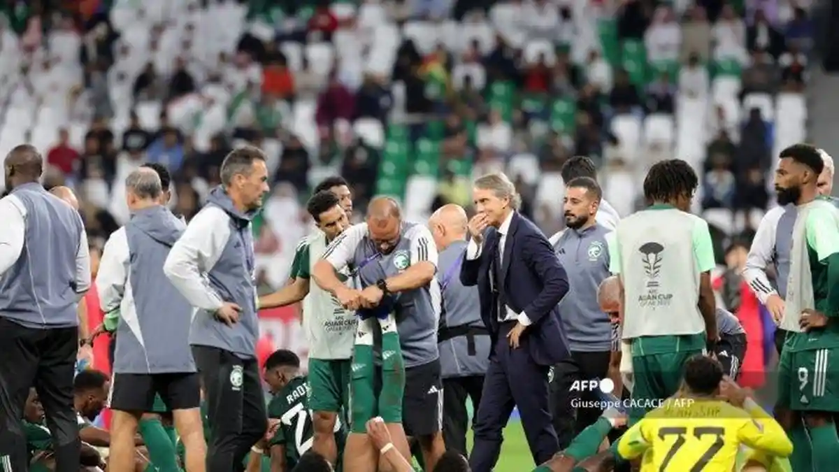 Piala Asia 2023 - Arab Saudi Disingkirkan Korea Selatan, Dilatih Mancini Tak Lebih Baik dari STY