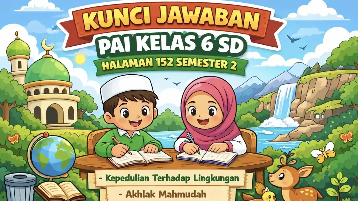 Latihan Uji Capaian Pembelajaran PAI Kelas 6 SD Halaman 152 Lengkap Kunci Jawaban