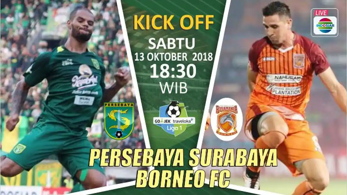 Liga 1 Indonesia, Persebaya Surabaya vs Borneo FC, Duel Sengit Dua Tim