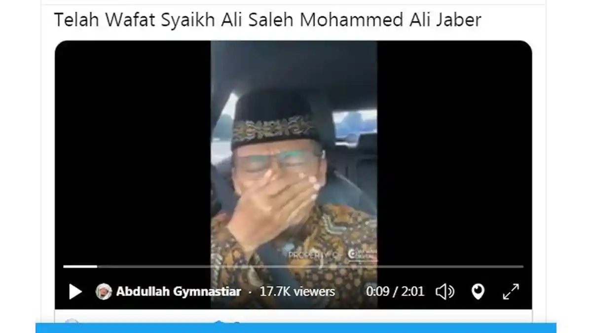 Usai Mendoakan, Aa Gym yang dalam Perjalanan Berharap Bisa Antar Syekh Ali Jaber ke Pemakaman