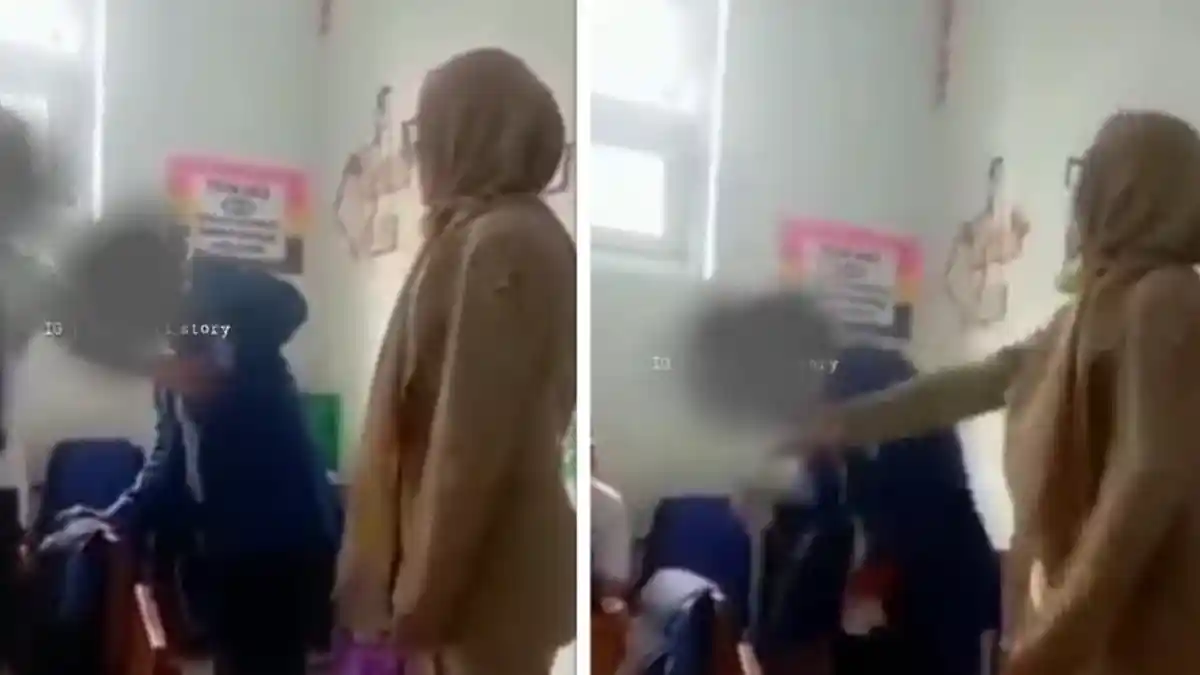 Viral Video Bu Guru di Boyolali Tampar Murid SMP, Netizen Bully Orangtua Murid dan Dukung Bu Guru