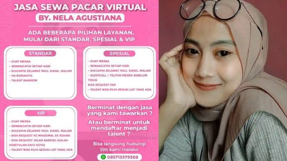 Viral Jasa Sewa Pacar Virtual, Gadis Cantik Ini Sediakan 3 Layanan, Kelas VIP Dapat Servis Spesial