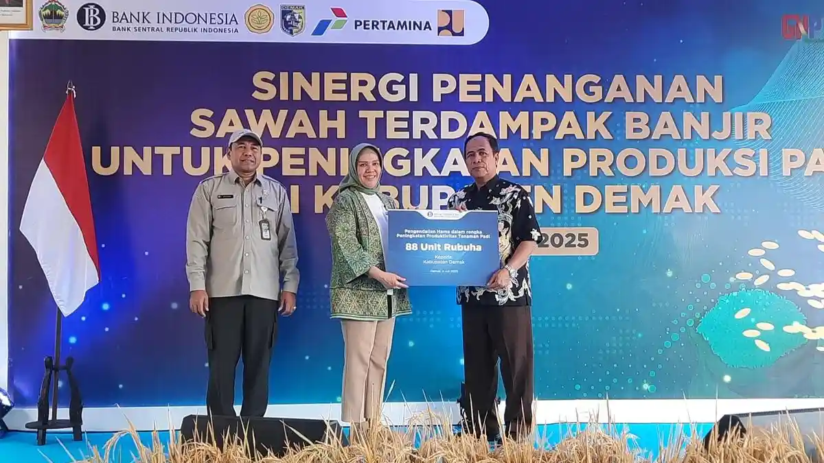 Pertahankan Lumbung Pangan Jateng, BI Pulihkan Sawah di Grobogan dan Demak