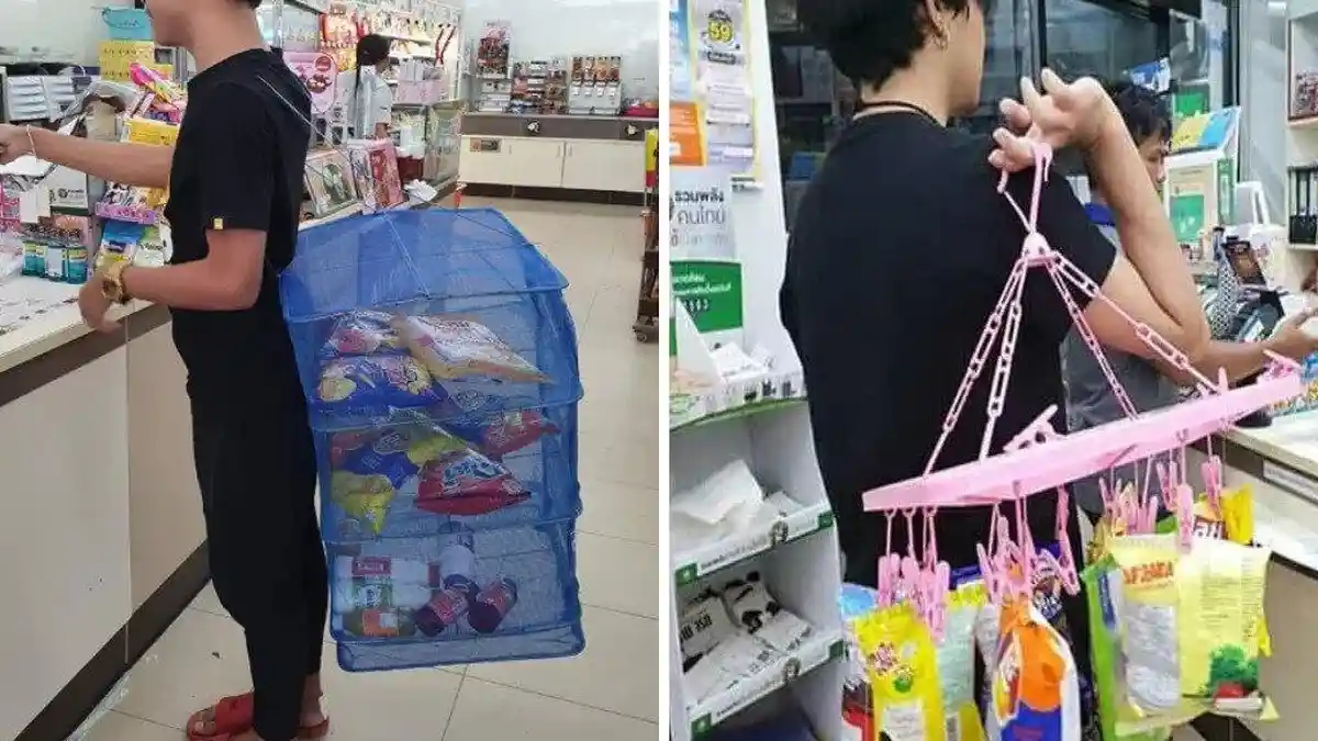 Cara Unik Warga Thailand Gantikan Kantong Plastik, Pakai Koper hingga Ember