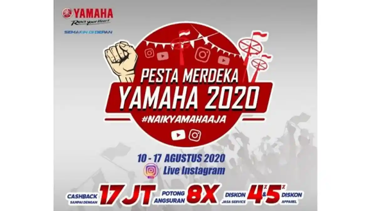 Ini Pesta Merdeka Yamaha, Ada Diskon hingga Rp 17 Juta dan Program Spesial buat PNS, Simak di Sini
