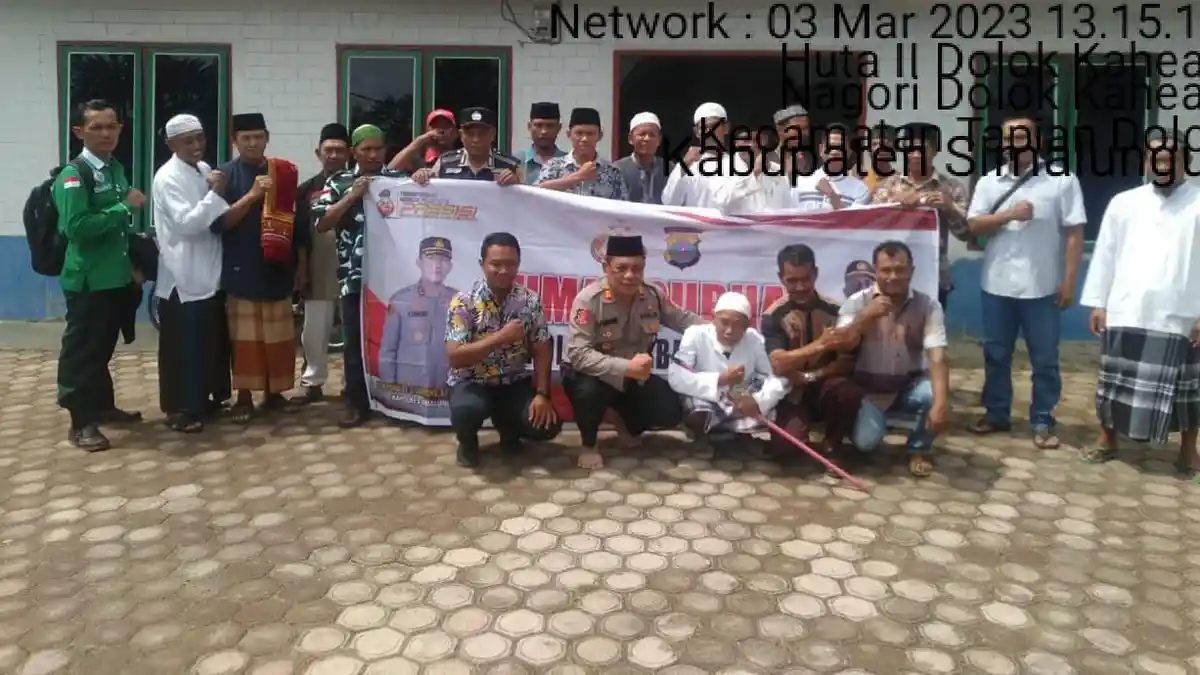 Jumat Curhat Kapolsek Serbelawan Ajak Warga Sukseskan Pilpanag 2023