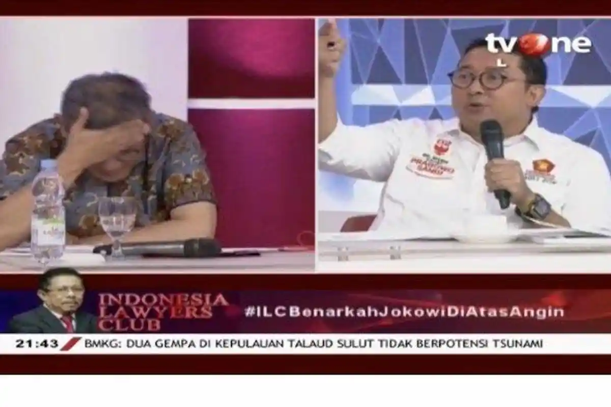 Detik-detik Budiman Sudjatmiko Tepuk Jidat di Depan Fadli Zon, 'ada 'R'-nya sedikit di situ'