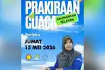 Prakiraan Cuaca Kalsel Besok Jumat 15 Mei 2026, Banjarmasin, Banjarbaru dan Kotabaru Hujan Petir