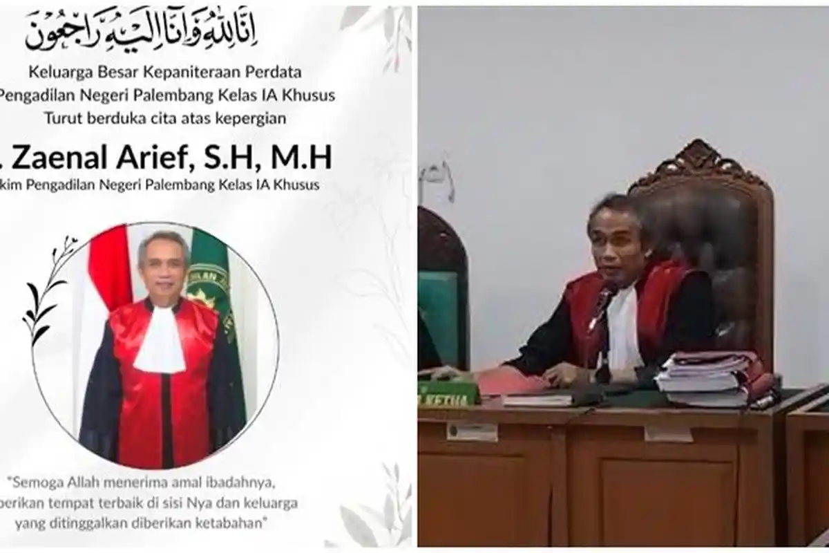 Sosok Raden Zaenal, Hakim PN Palembang Tutup Usia, Dulu Vonis Mati Bos Distro Cor Pegawai Koperasi
