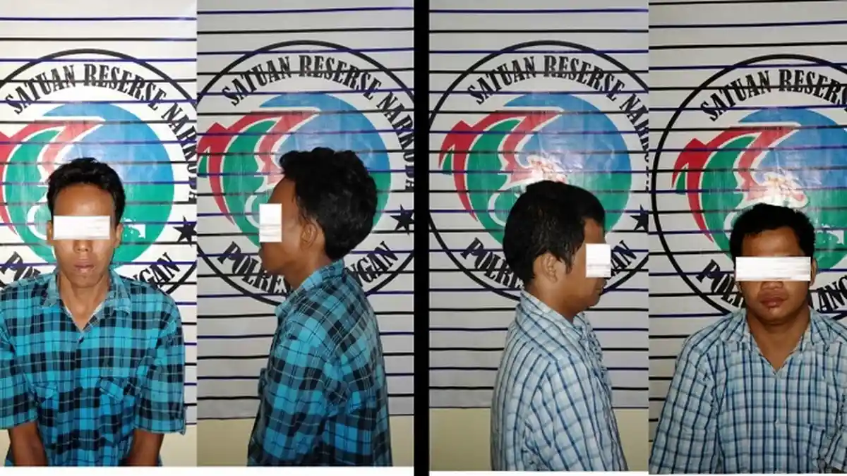 Dibekuk di Kebun Karet, Saat Digeledah Dua Pemuda Batumandi Ini Simpan Sabu