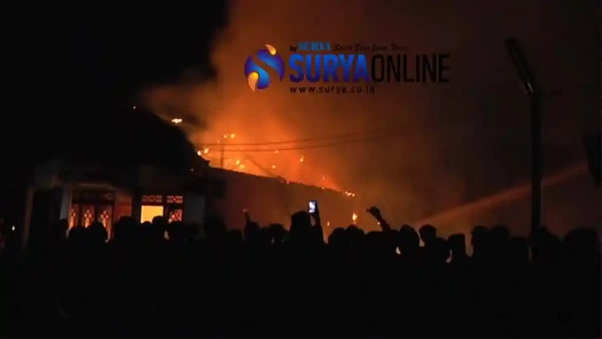 Dua Rumah Hangus Dilalap Api Gara-gara Pemiliknya Lupa Matikan Kayu Bakar Usai Memasak