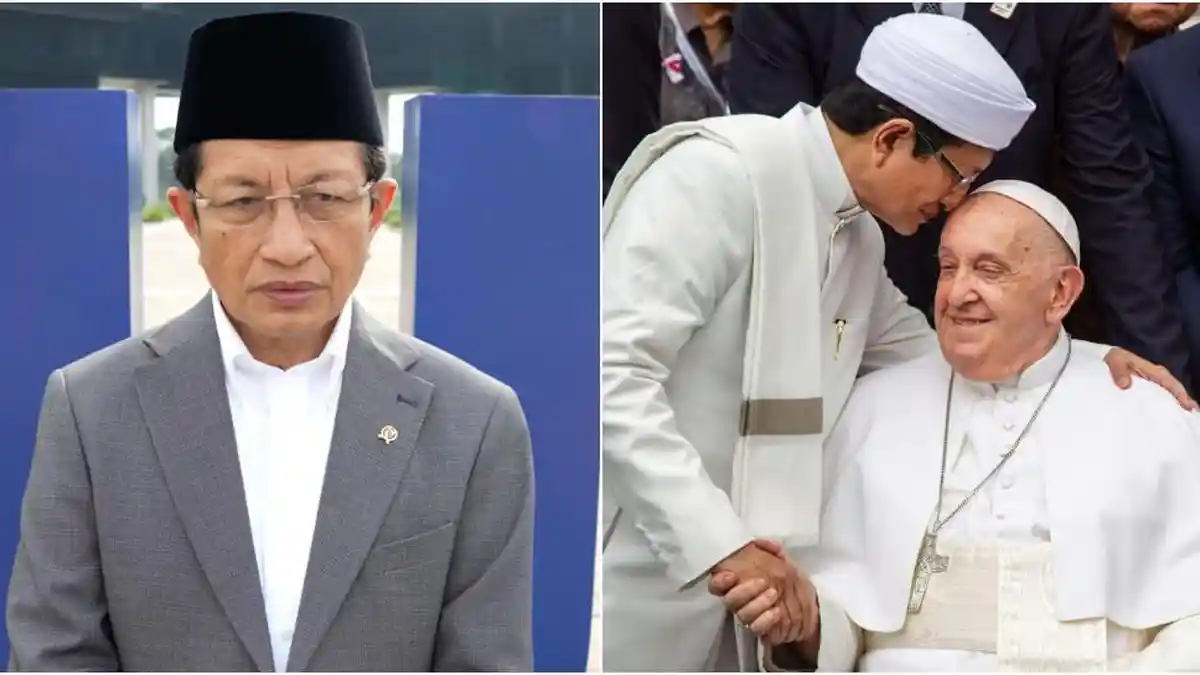 Menag Nasaruddin Umar Berduka Paus Wafat, Sosok Ini dengan Berani Cium Kening Pemimpin Umat Katolik