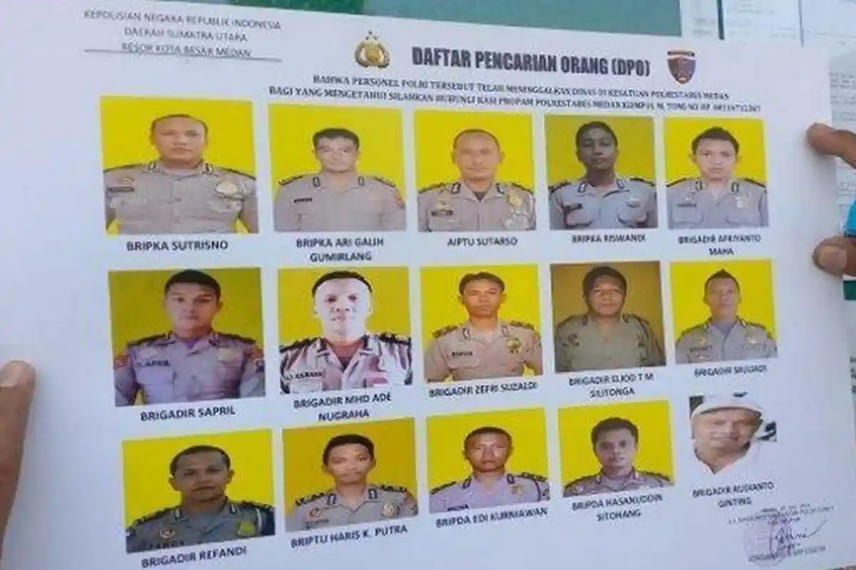 15 Polisi di Polrestabes Medan Masuk DPO, Ada yang Terlibat Perampokan Bermodus Jual Beli Sistem COD