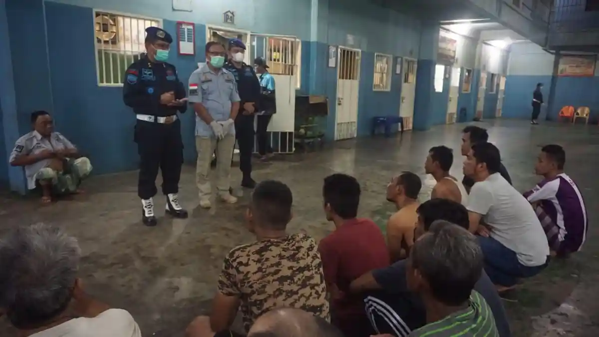 Pemasyarakatan Bersih-Bersih, Lapas I Medan Kemenkumham Sumut Laksanakan Penggeledahan Kamar Hunian