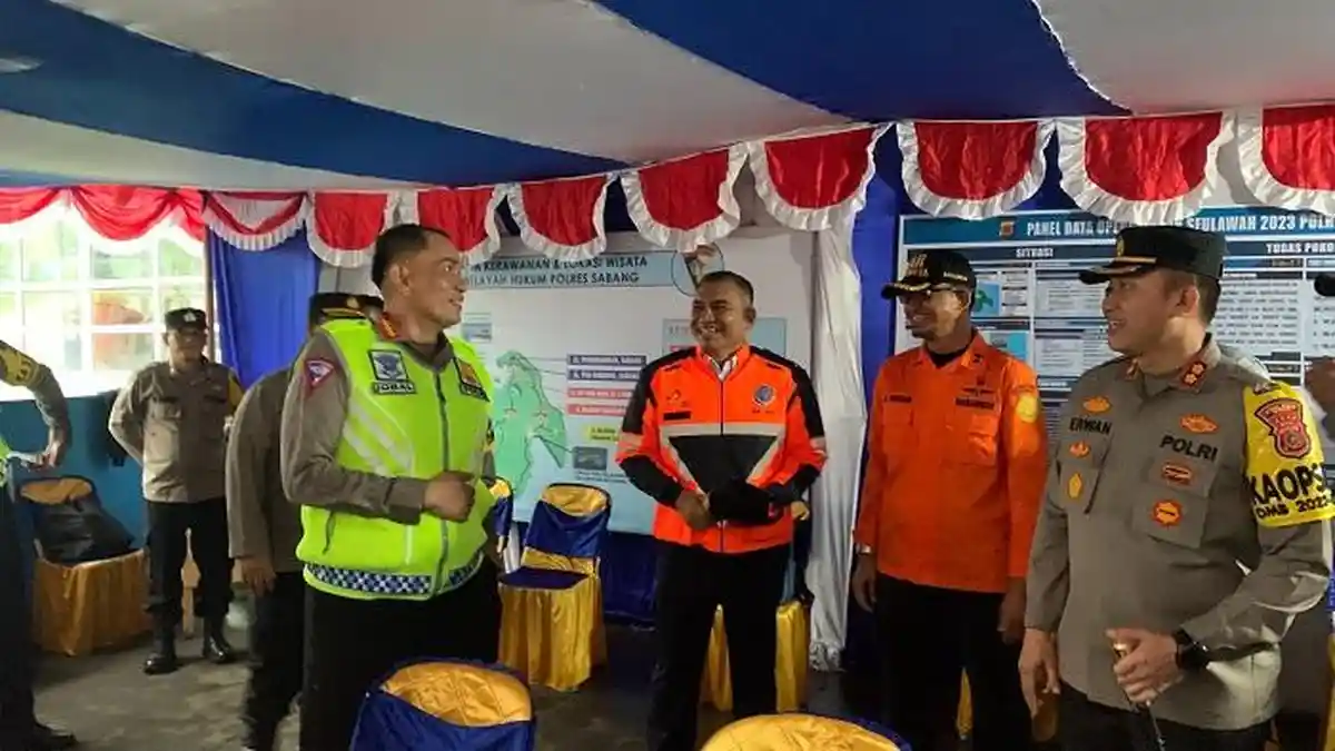 Usai Ulee Lheue, Dirlantas Polda Aceh Cek Posko Pengamanan Nataru di Pelabuhan Balohan Sabang