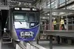 Melihat Kereta MRT di Depo Lebak Bulus