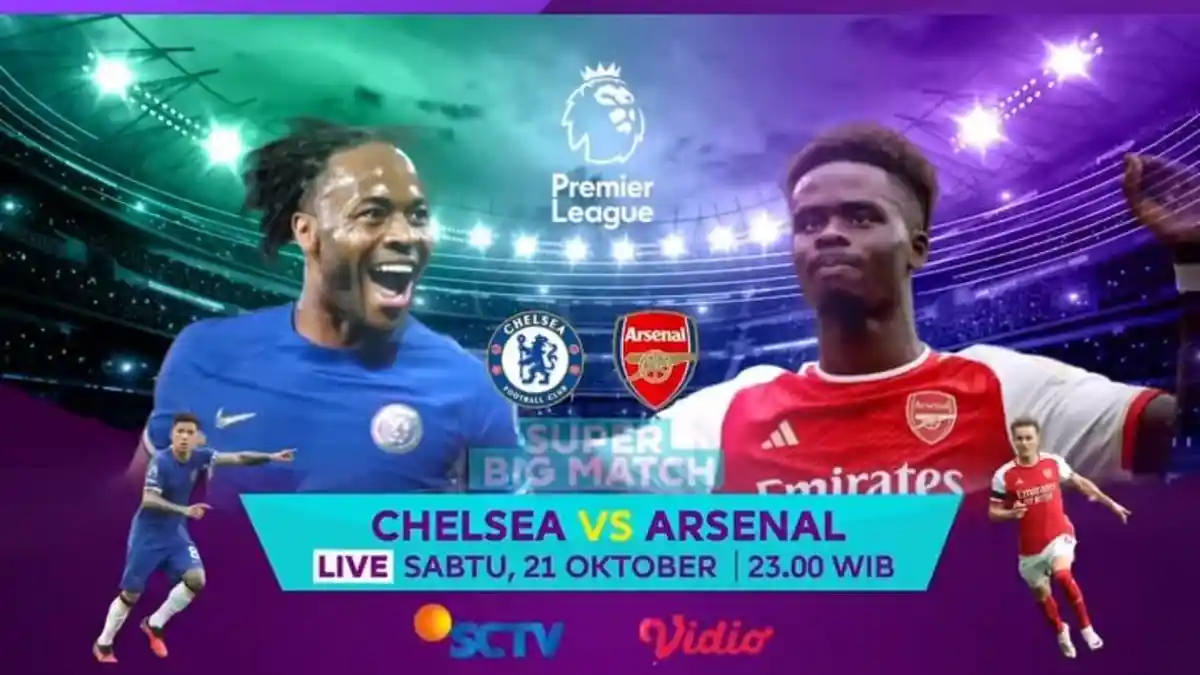 Live Gratis SCTV! Link dan Cara Streaming Chelsea vs Arsenal Hari ini, Tayang Mulai Jam 23.30 WIB